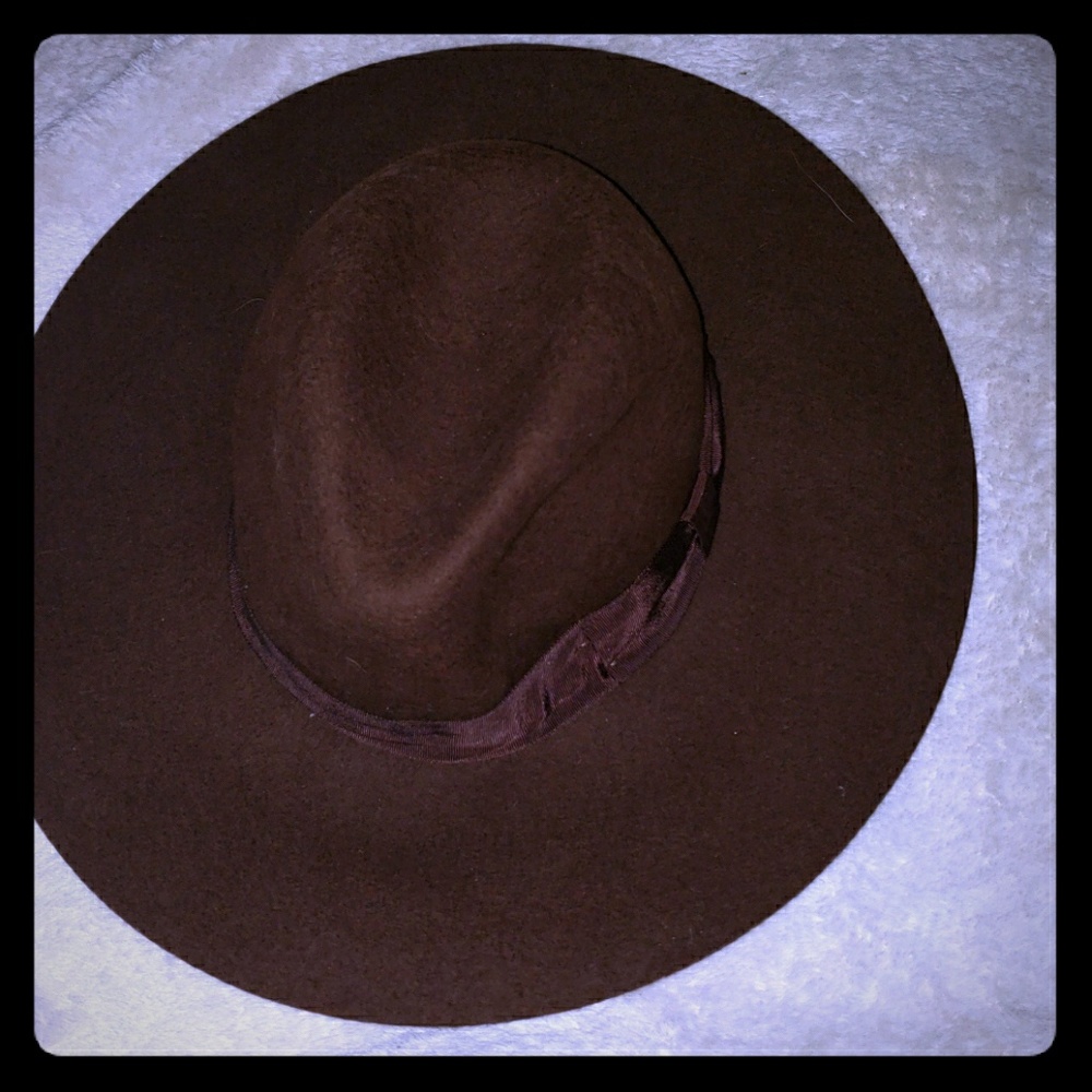 Brown hat. 100% wool hat. Wide brim hat NWT